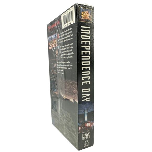 Independence Day (VHS, 1996, Lenticular Cover) New Factory Sealed w/Watermark - Picture 4 of 6